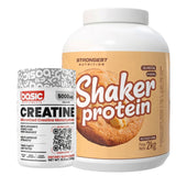 Pack Shaker Strongest sabor Galletas de Plátano + Creatina Basic 300g — TBH Suplementos