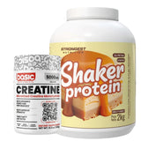 Pack Shaker Strongest sabor Vainilla Caramelo + Creatina Basic 300g — TBH Suplementos