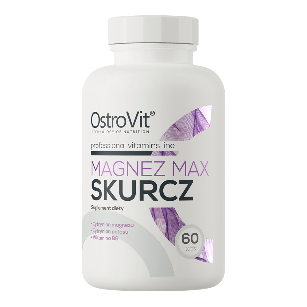 OstroVit Magnesio B6 Max Skurcz Extreme 60 Tabs – Fórmula Anticalambre de Alta Potencia para Deportistas