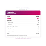 Premium Whey+ USN — información nutricional por porción, datos verificados del envase