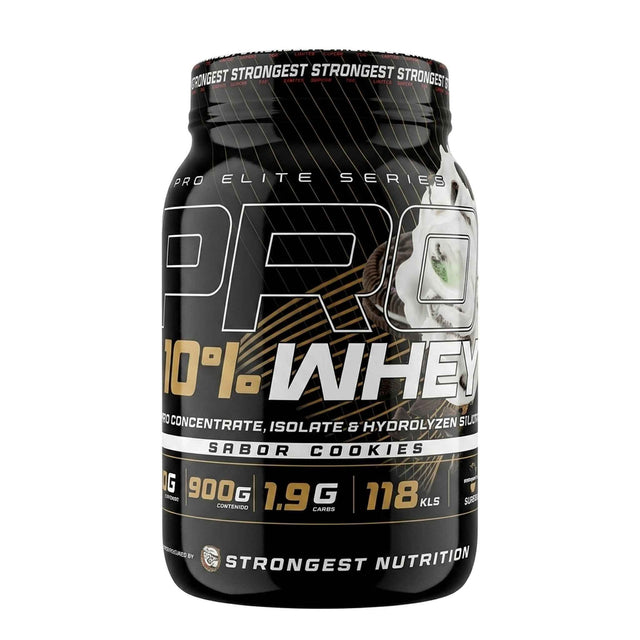 Pro 100% Whey Strongest 900g | Multifuente | 24g Proteína | 30 Porciones