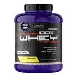 Proteína Prostar 100% Whey Ultimate Nutrition sabor Banana — envase de 5 lb (2,39 kg) — 25 g de proteína por porción — vista frontal