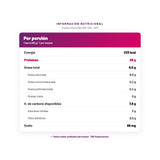Protein Crunch Bar QNT 40% — información nutricional por porción, datos verificados del envase