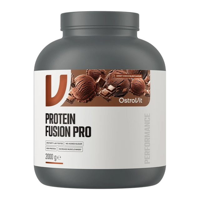 OstroVit Fusion Pro 2000 g Sweet Choco Bliss – Proteína Multicomponente, 66 Porciones para Síntesis Muscular