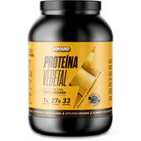 Proteína Vegetal de Gohard, suplemento de proteína vegetal sabor banana, envase de 2.2 lb, ideal para crecimiento muscular y recuperación