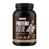 Proteína Vegana GoHard aislada de soya sabor Chocolate Coco 1 kg - 27 g de proteína por porción, libre de azúcar, gluten y lactosa - vista frontal del envase