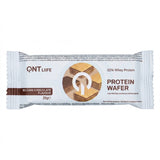 Protein Wafer QNT 35 g sabor Belgian Chocolate — oblea de proteína con 11 g de proteína — vista frontal del envase