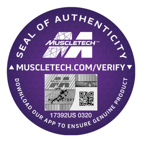 imagen del sello de autenticidad de la marca muscletech 