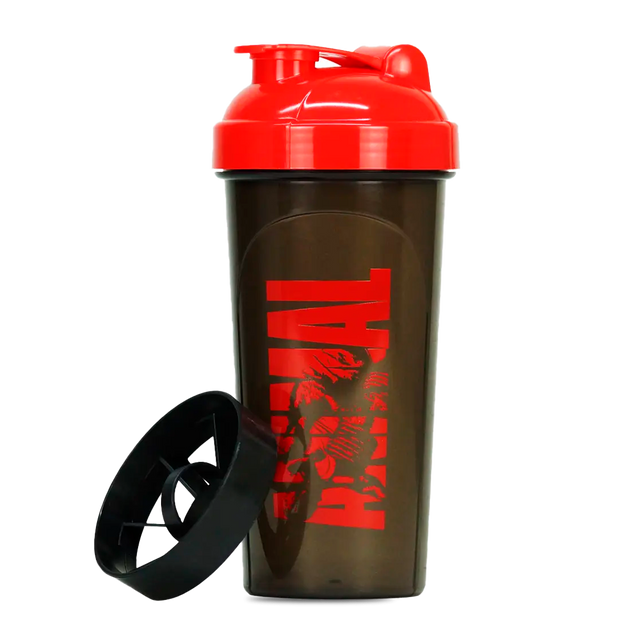 Shaker Animal Red 700 ml con tapa a prueba de fugas