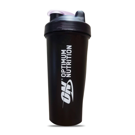 Shaker Negro Optimum Nutrition 700 ml, vaso mezclador libre de BPA