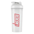Shaker Redcon1 700 ml translúcido con logo rojo, tapa con pico abatible y argolla, libre de BPA y DEHP — logo REDCON1