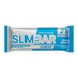 Barra de proteína Slimbar sabor Coco 60g - 21 g de proteína por porción, sin gluten - vista frontal del envase