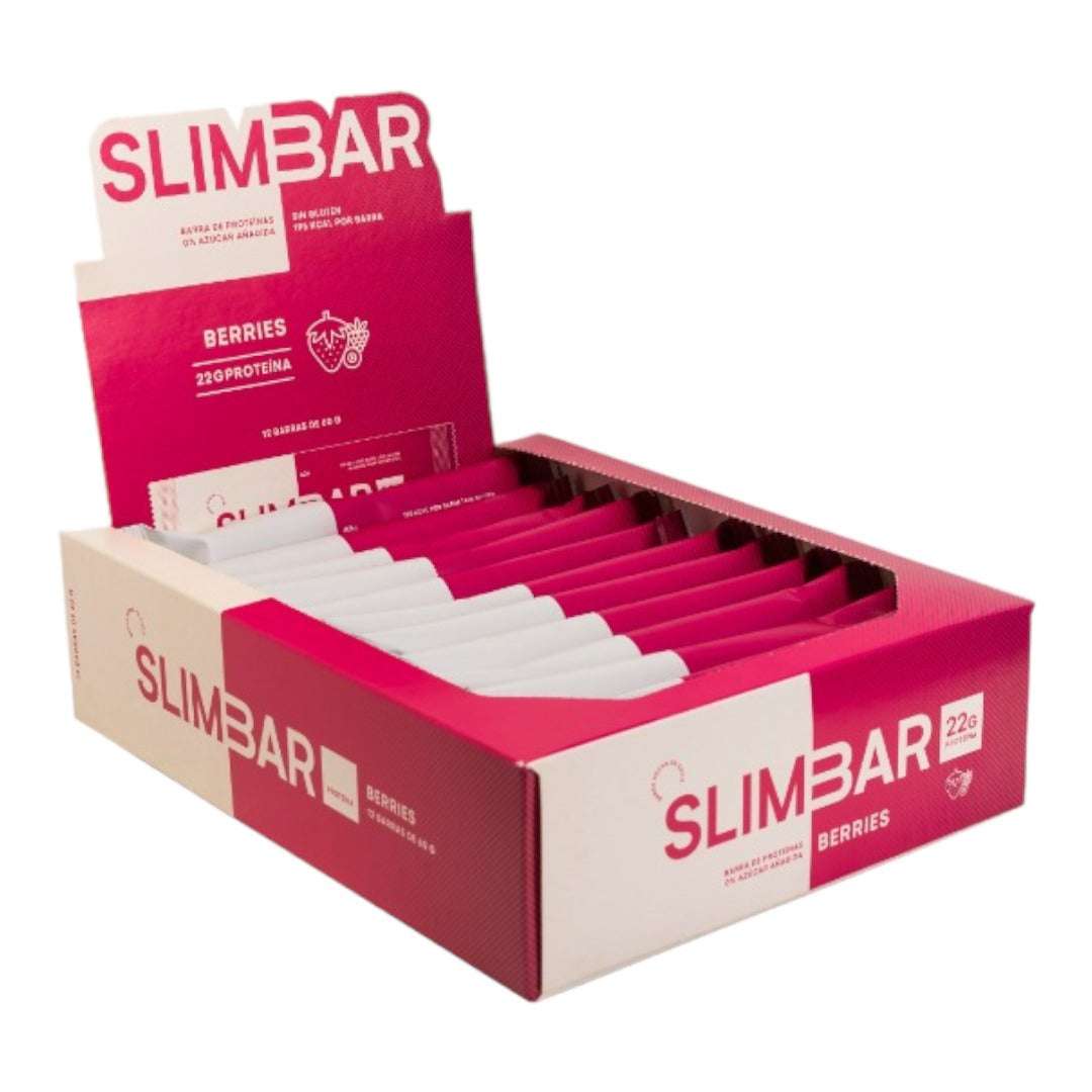 Barra de proteína Slimbar Berries ( 12 unidades)