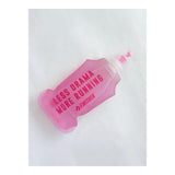 Soft Flask Finisher 250 ml diseño Less Drama - botella flexible rosada con la frase Less drama more running