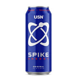 Spike Energy USN Original 500 ml - bebida energética con 150 mg de cafeína, taurina y guaraná - vista frontal de la lata