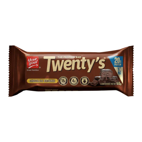 Barra Your Goal Twenty's Chocolate Brownie, 20g proteína