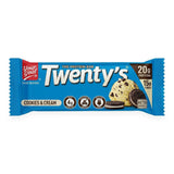 Barra de proteína Twentys Your Goal sabor Cookies and Cream 60g - 20 g de proteína por porción, keto friendly - vista frontal del envase