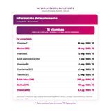 Vitamin B Complex OstroVit — información del suplemento por porción, datos verificados del envase