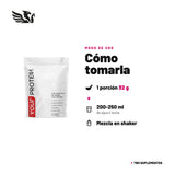 Your Protein YPTN — cómo tomarla, modo de uso: Disuelve 1 porción (32 g) en 200-250 ml de agua o leche, o incorpórala a tus comidas (avena, yogur, panqueques, masas). 1-2 porciones al día según tu requerimiento de proteína. Agita o mezcla hasta integrar. 100% original, envío a todo Chile.