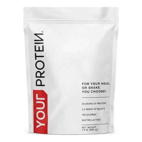 Proteína Your Protein YPTN sin sabor — whey concentrado WPC80, 25 g de proteína por porción — vista frontal del envase
