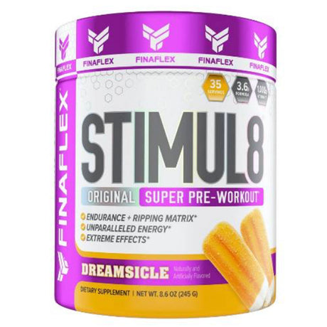 pre entreno stimul8 sabor dreamsicle